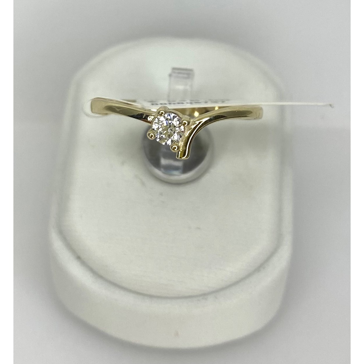 Goud ring met zirkonia maat 54
