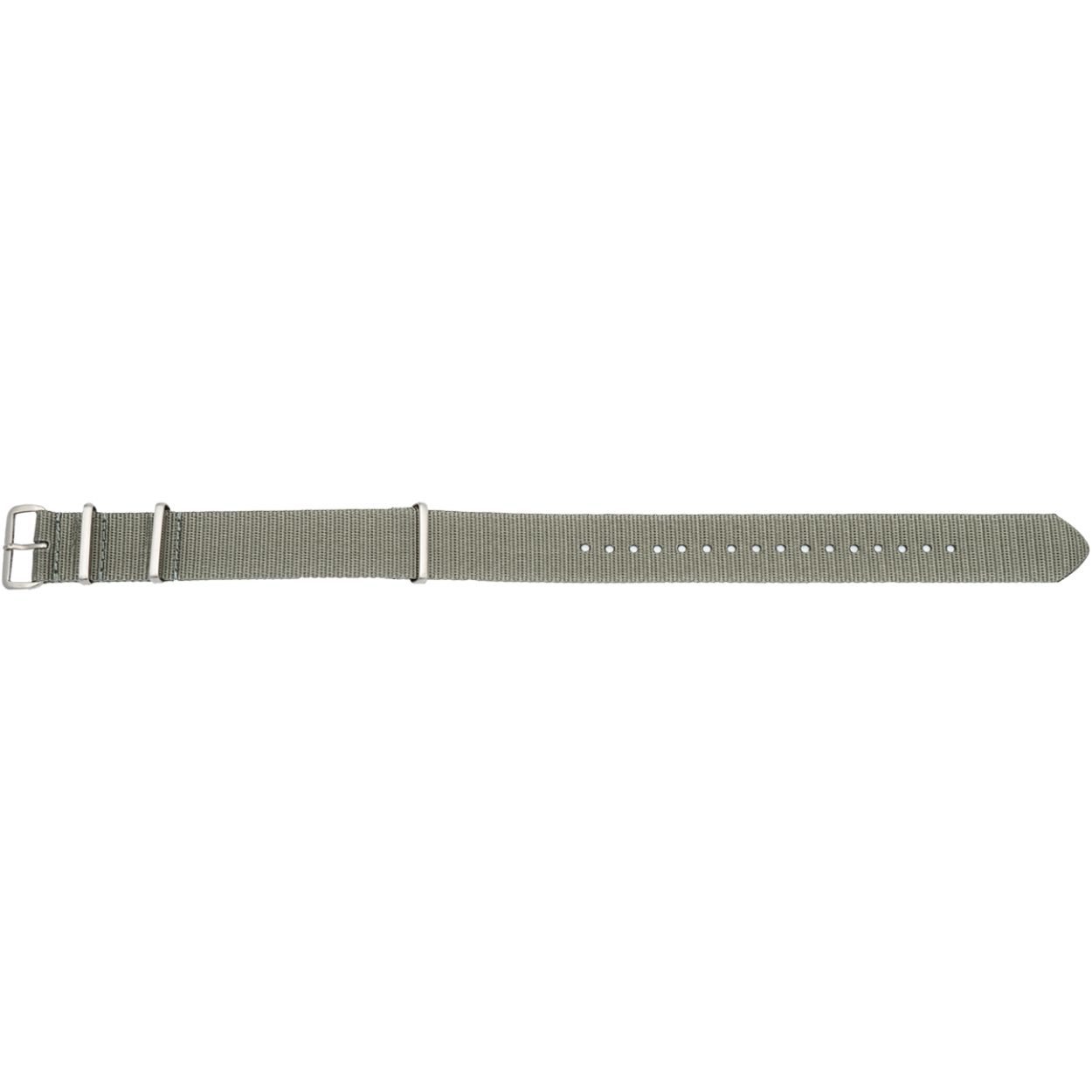 Horlogeband nylon 702 grijs 24mm 