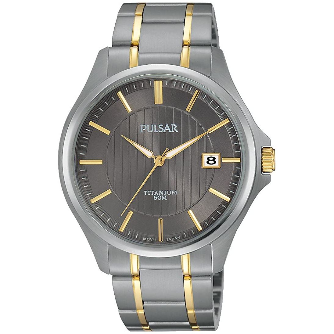 Seiko heren horloge titanium bicolor