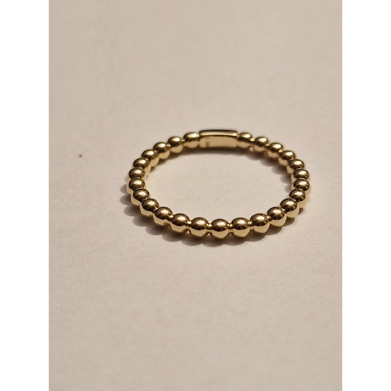 14k geelgoud bolletjesring
