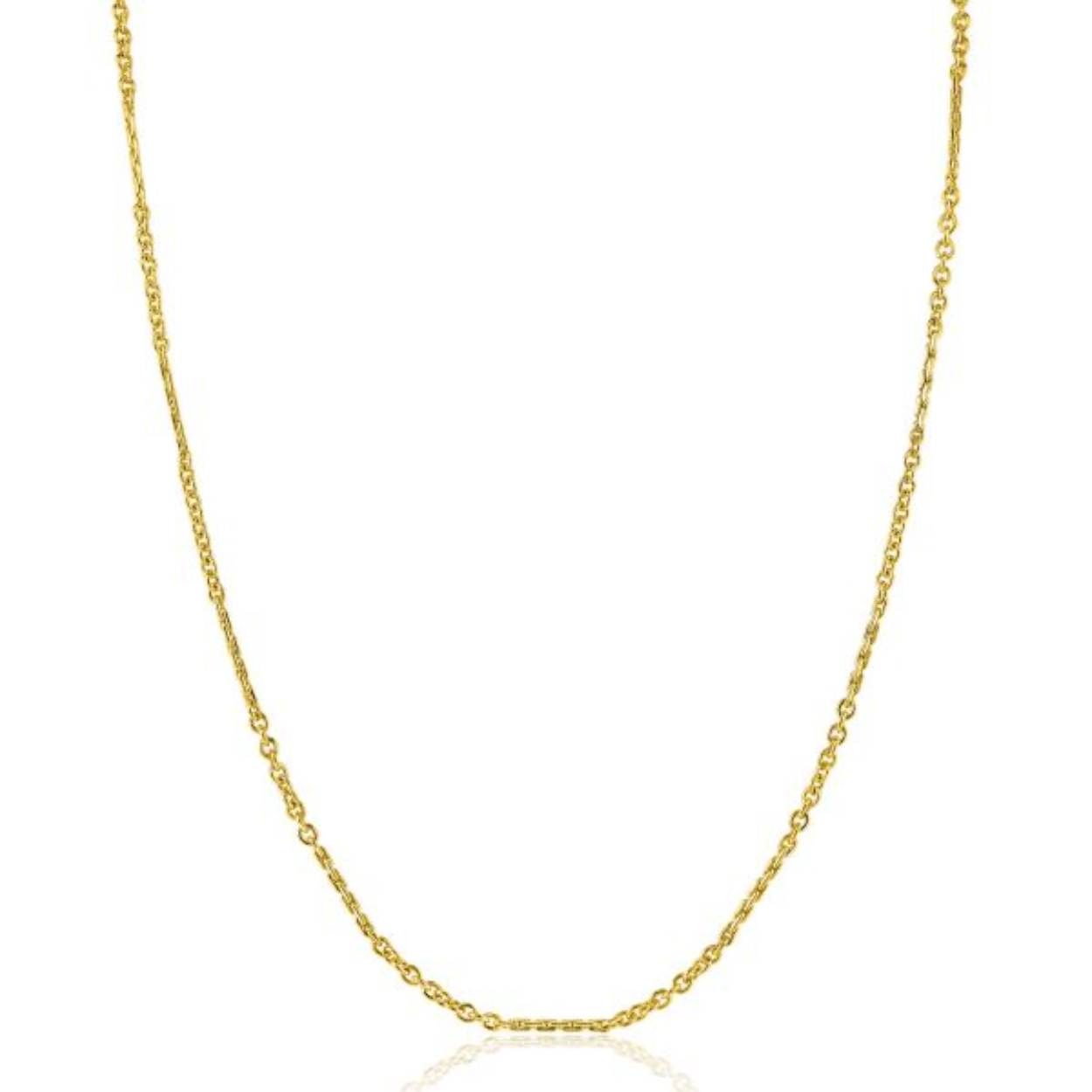 ZINZI Gold 14 karaat gouden massieve fantasie ketting met bewerkte gedraaide staafjes van 2mm breed en fijne jasseron schakels. De lengte van de ketting is te variëren tussen 41 en 43cm. Vervaardigd van geheel 14 karaat goud (585). En herkenbaar 'Zinzi' door het kleine gouden Zinzi hartje bij de sluiting.