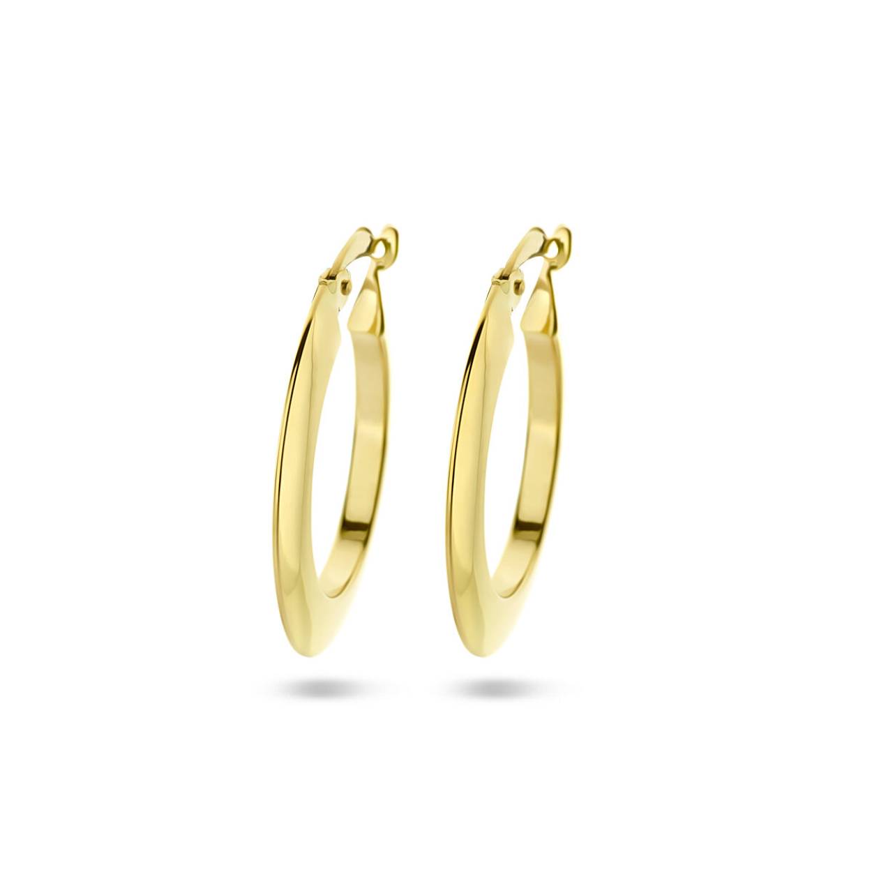 14k Geelgouden oorringen met een afmeting van 22.5x2mm.