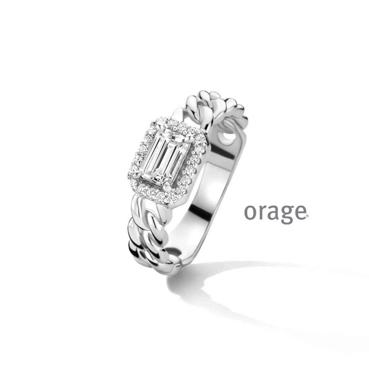 Orage ring zilver zirconia 