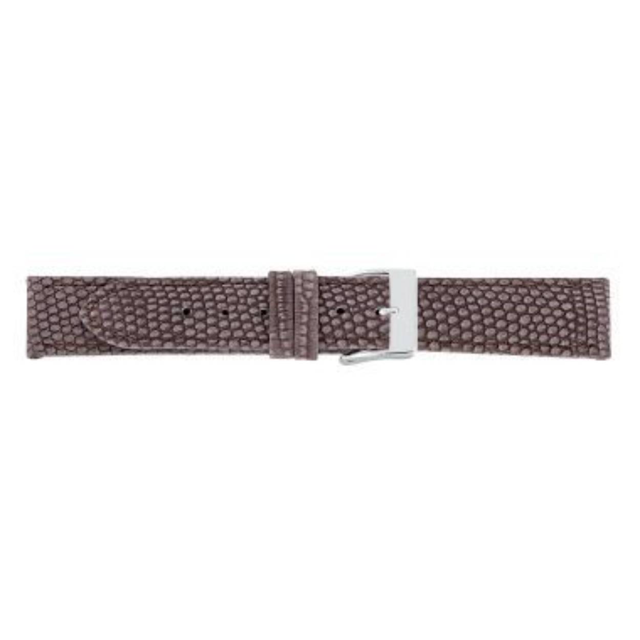 Horlogeband leder 035 donker bruin vintage 16mm