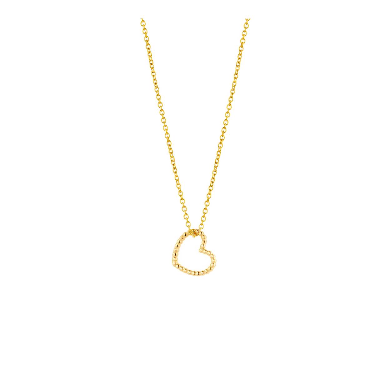 Deze Vintage Necklace Heart is vrouwelijk, elegant en modern. Met deze prachtige gouden Vintage Heart ketting straal jij als nooit tevoren. Het collier is gemaakt van 14 karaats goud, waardoor het mooi van kleur blijft. Elk sieraad is handgemaakt. het collier is verstelbaar op verschillende lengtes 42-43-44cm