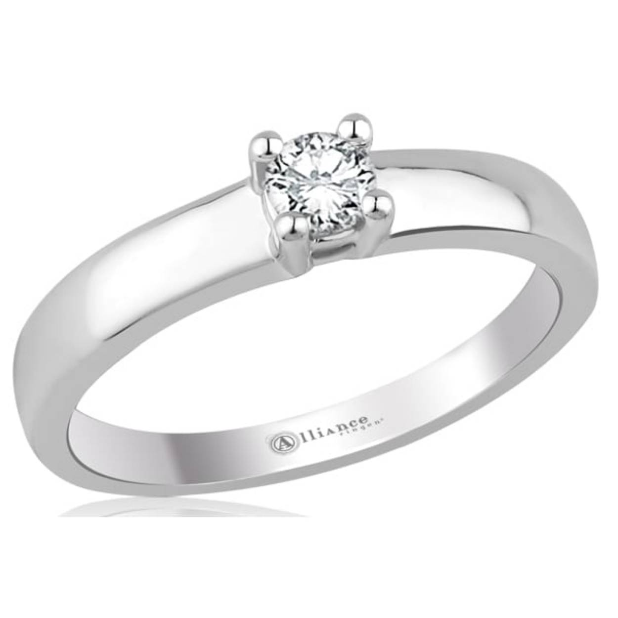 Zilveren ring met swarovski kristal