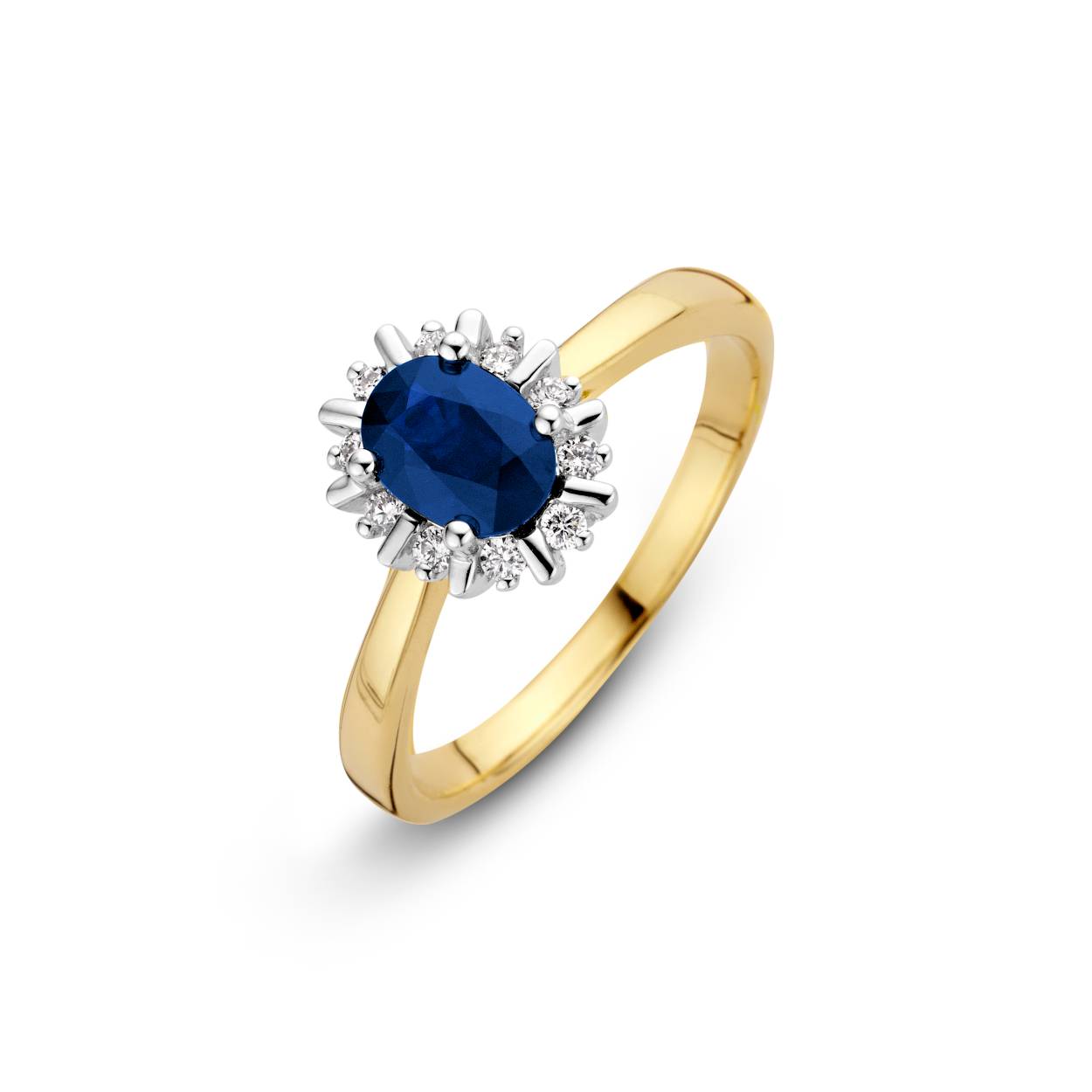 Gouden ring diamant GD 0.14 H/SI+SAFF 607020275