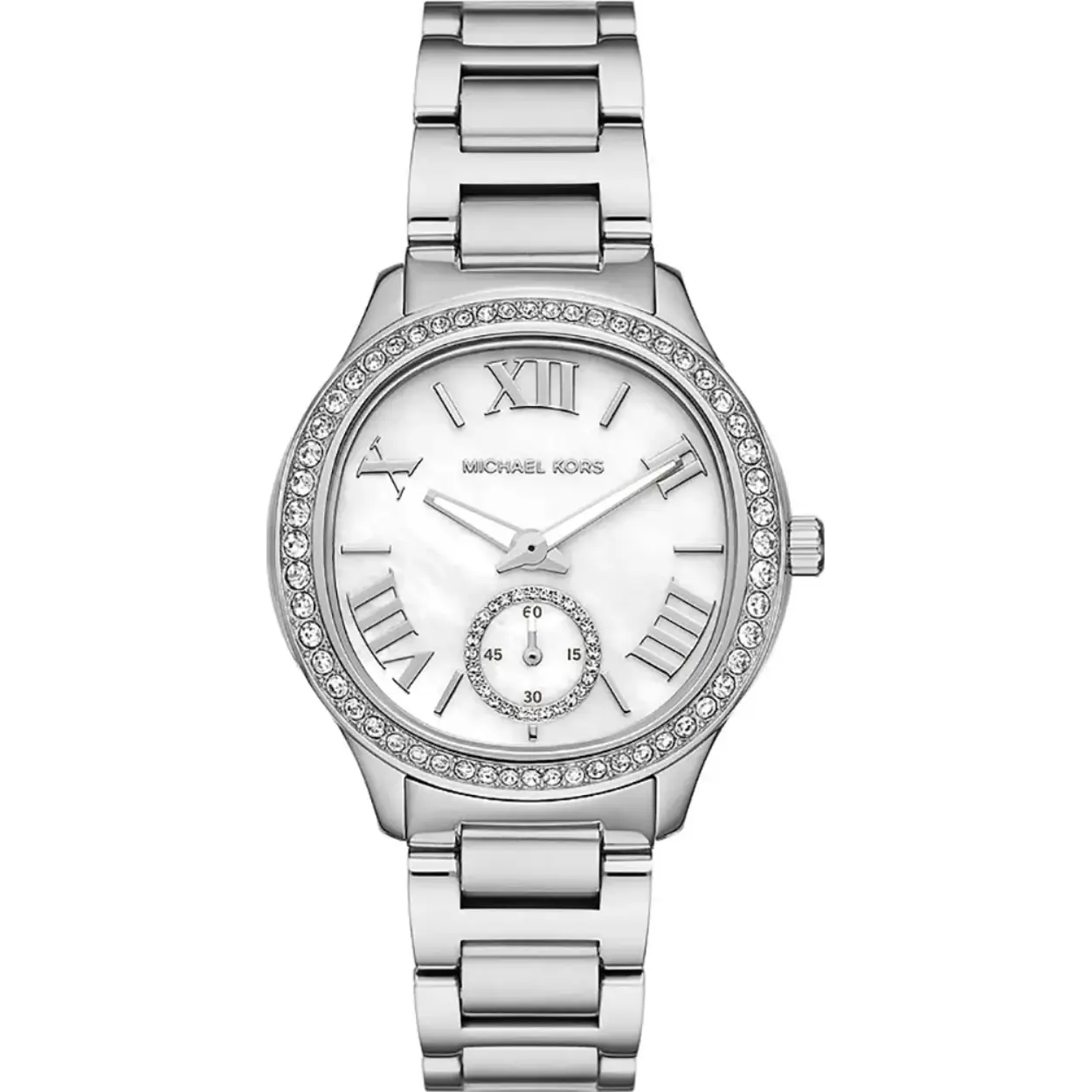 Dit Michael Kors horloge heeft een kast gemaakt van Roestvrijstaal met een diameter van 38 mm en is voorzien van een metalen band. In de kast bevindt zich een Seiko Instruments Inc. kwaliteitsuurwerk en is afgewerkt met Mineraalglas.

Het horloge is 5ATM. Dit betekent dat het horloge geschikt is om mee te douchen. Verder wordt het horloge geleverd met 2 jaar garantie.