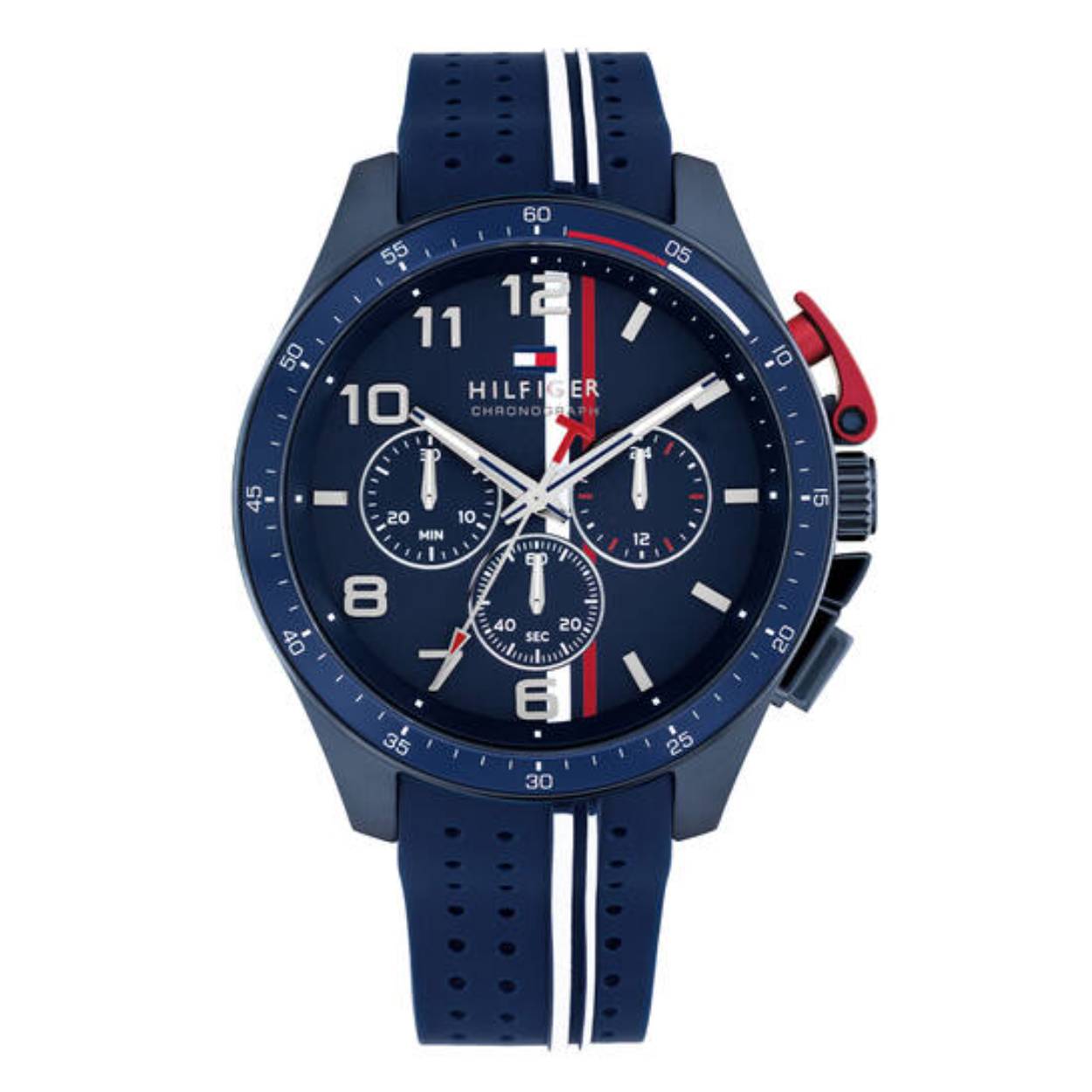 herenhorloge met siliconen band.