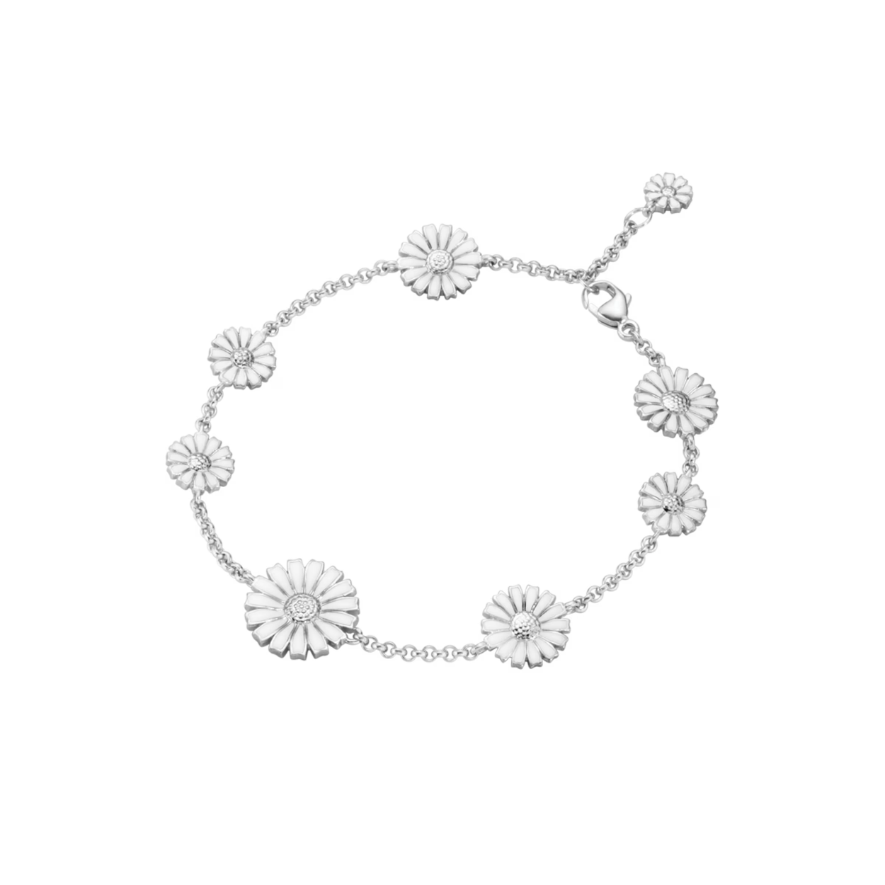 Silver white enemal