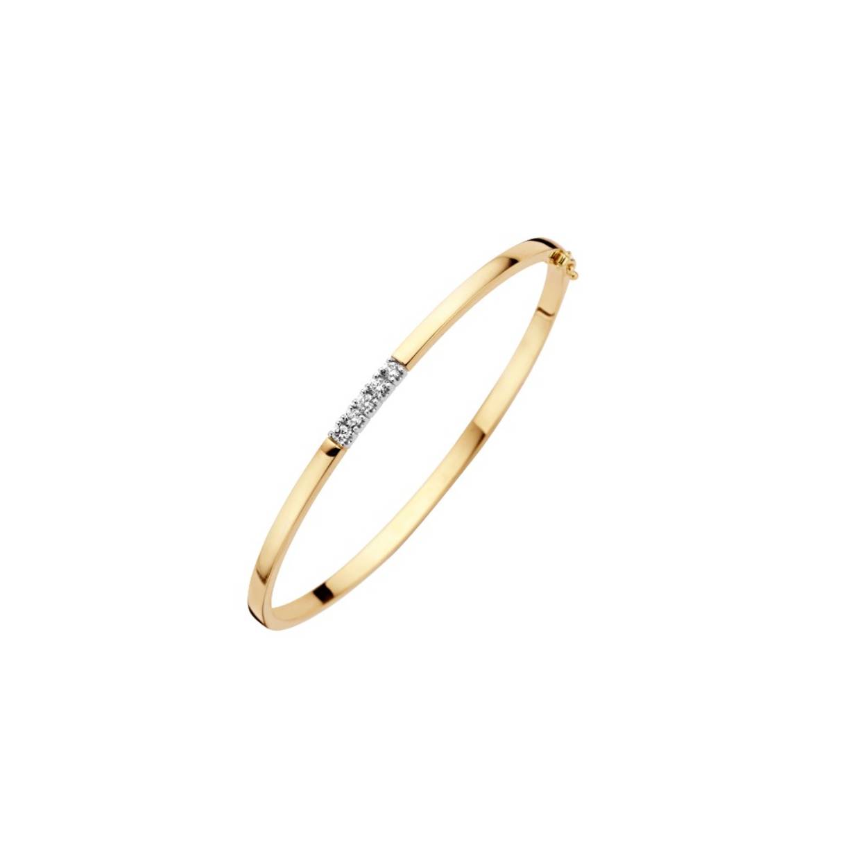 14kt memoir-armband 5 x 0,10ct Occasion