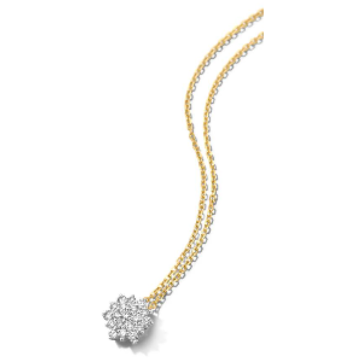 Hanger geel goud 18 kt met 0.55ct briljant gezet
gouden ketting is inbegrepen in de prijs