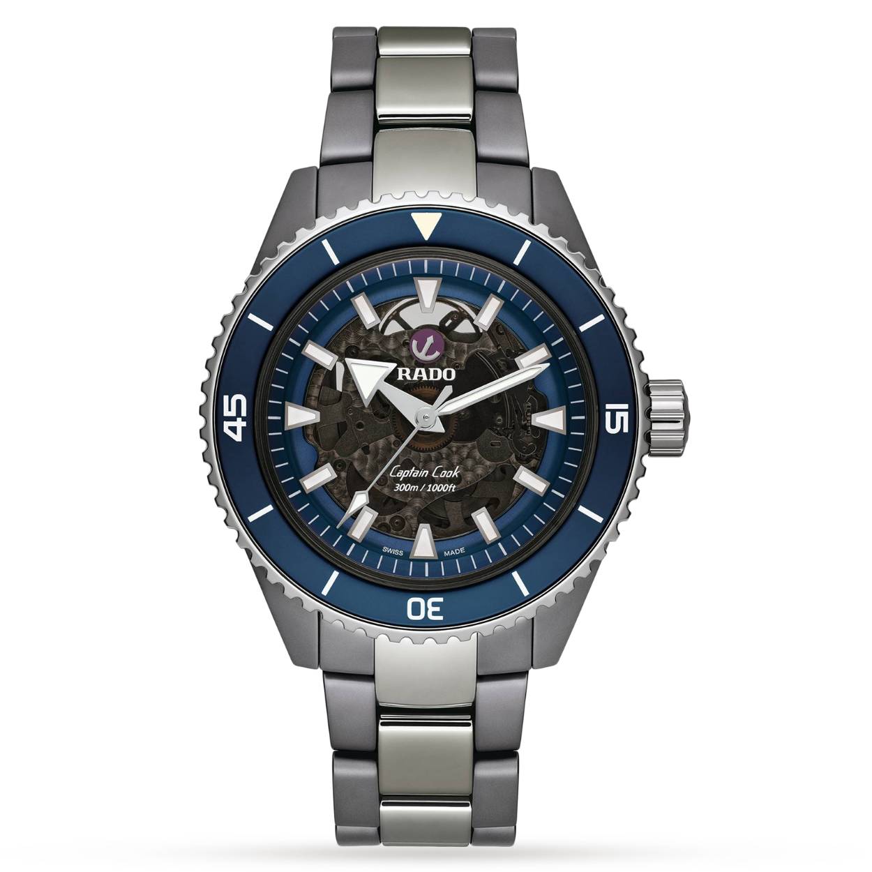 Captain Cook 43mm XL. High Tech Ceramics. Saffierglas. 300m WR. Automaat