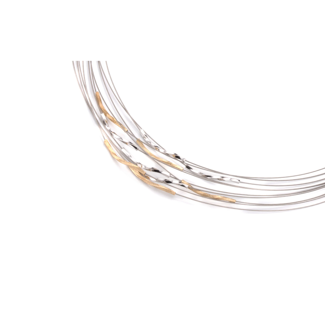 sonic square gold necklace