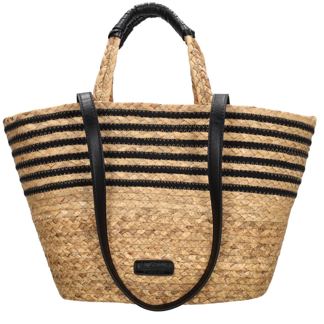Voeg wat zonnestralen toe aan je assortiment met deze modieuze strandtas van het merk PE-Florence.! Deze tas is niet alleen ideaal voor het strand, maar ook voor dagelijkse avonturen. Het ruime hoofdvak met rits biedt voldoende ruimte voor al je strandbenodigdheden, terwijl het kleine opbergvakje met rits je belangrijke spullen veilig houdt. De tas heef twee verschillende handvatten en kan op twee verschillende manieren worden gedragen voor optimaal comfort. Bijzonder is het gebruik van raffia riet voor de buitenkant, wat een natuurlijke en charmante uitstraling geeft.

Eigenschappen van de tas

De tas kan twee verschillende manieren worden gedragen
Gemaakt van raffia riet 