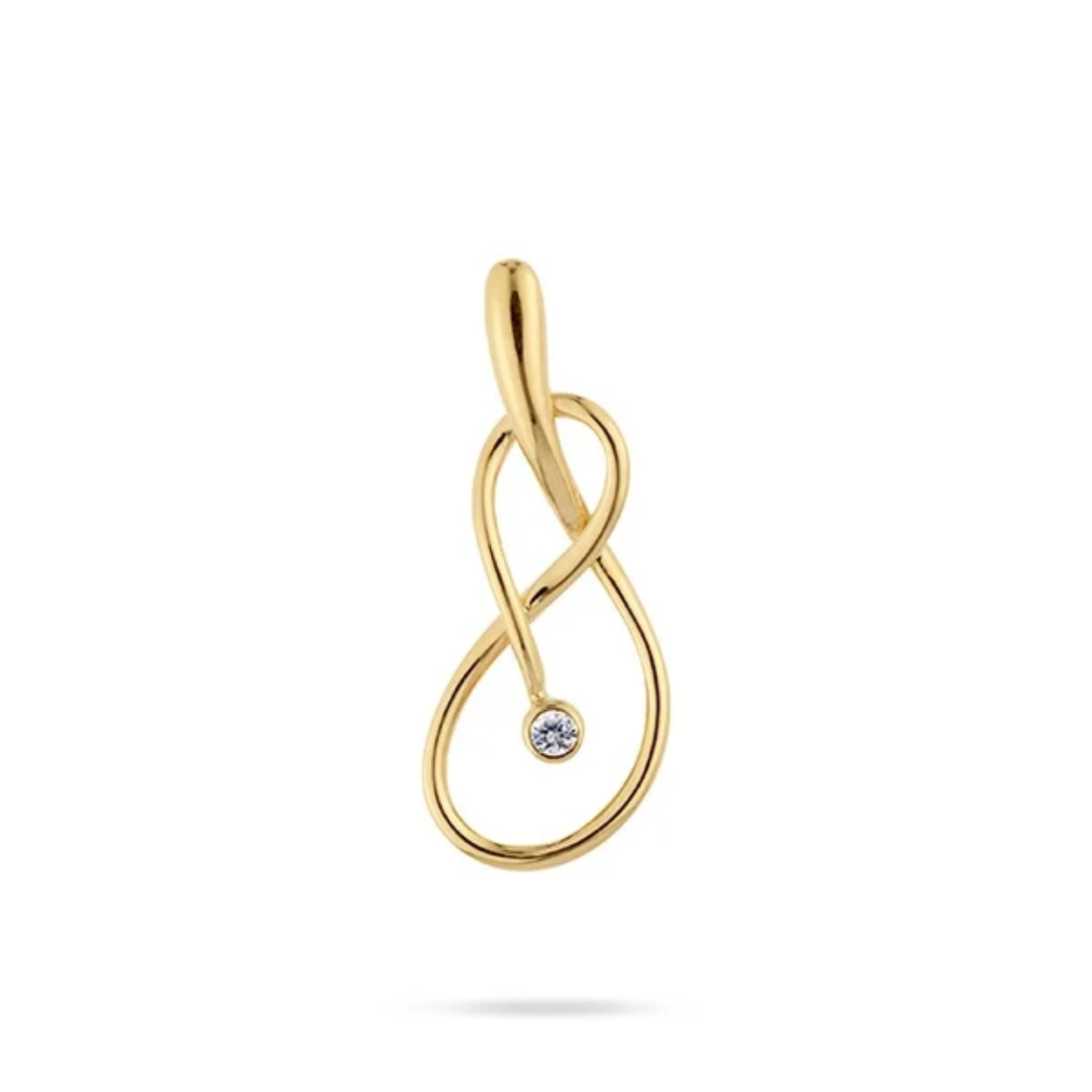 SWING JEWELS RING DAMES LEONI JEWELLERY LILY 14K YG PENDANT WITH DIAMOND 0.047CT.