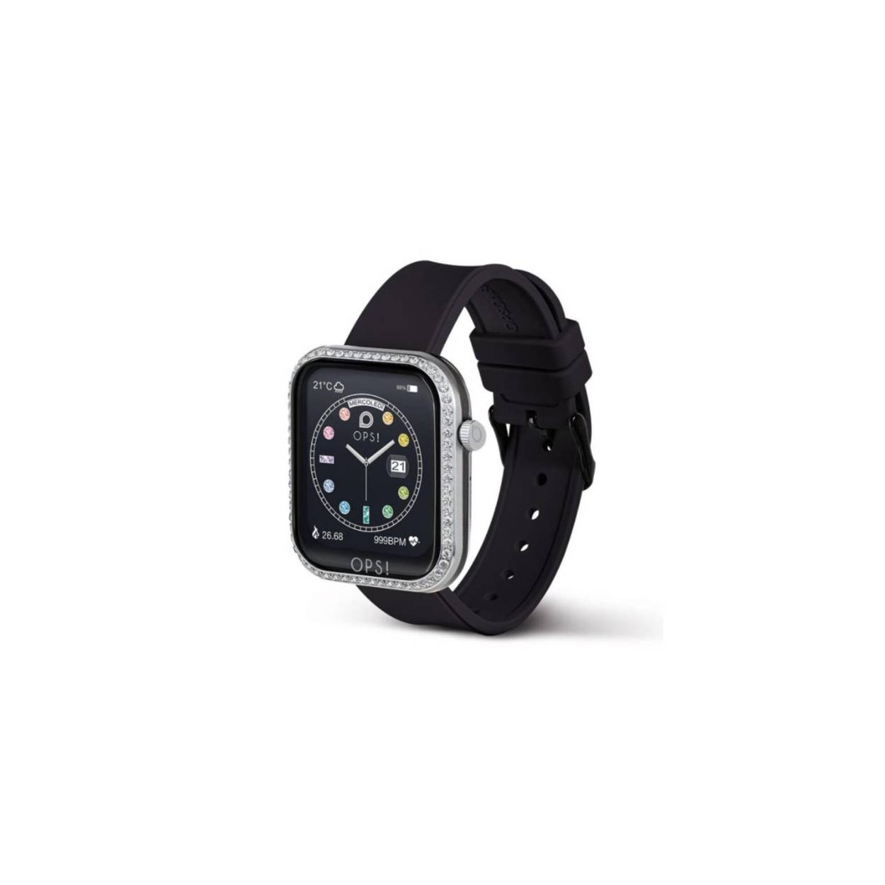 Horloge van het merk Ops Object, CALL Smartwatch-model.waterproof:IP67, ios9.0 en Andriod 5.0 superior.Batterij 230mAh.