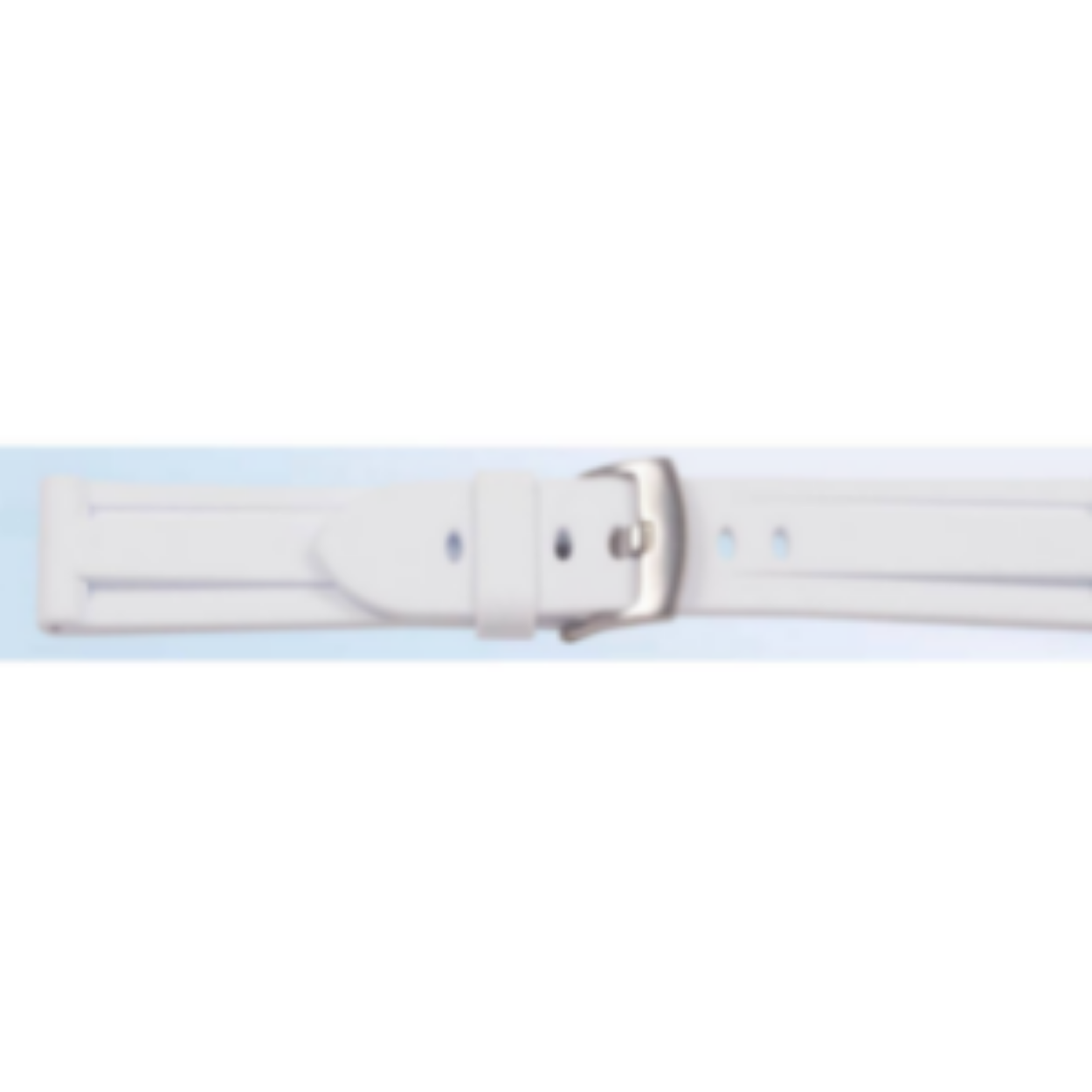 horlogeband Kunststof wit 22mm
