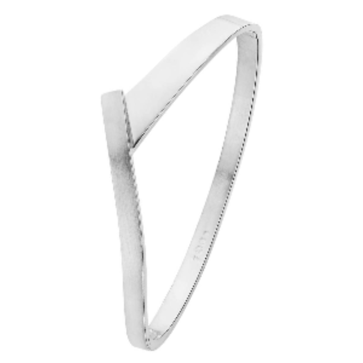 Zilveren bangle armband.
Handgemaakt
