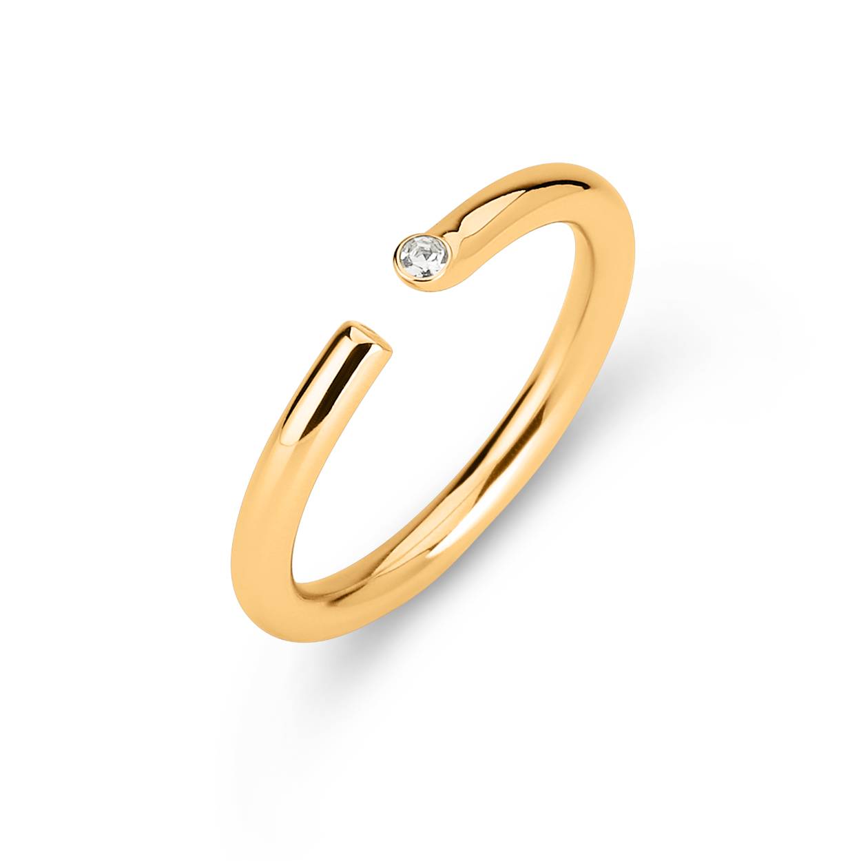 De Melano Friends Indy ring is een speelse ring uit onze Friends collectie. Aan de bovenzijde heeft de ring een opening en één zijde van de opening is afgewerkt met een fijn zirkonia steentje dat naar boven steekt. Een mooie minimalistische ring die je elegant apart kunt dragen, maar ook leuk is om te combineren in een ring stack!

De Indy ring is 3 mm breed en is verkrijgbaar in een zilver-, rose goud- of goudkleurige plating.