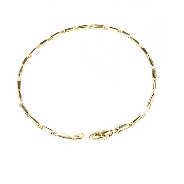 14 krt. geelgoud collier 45cm.