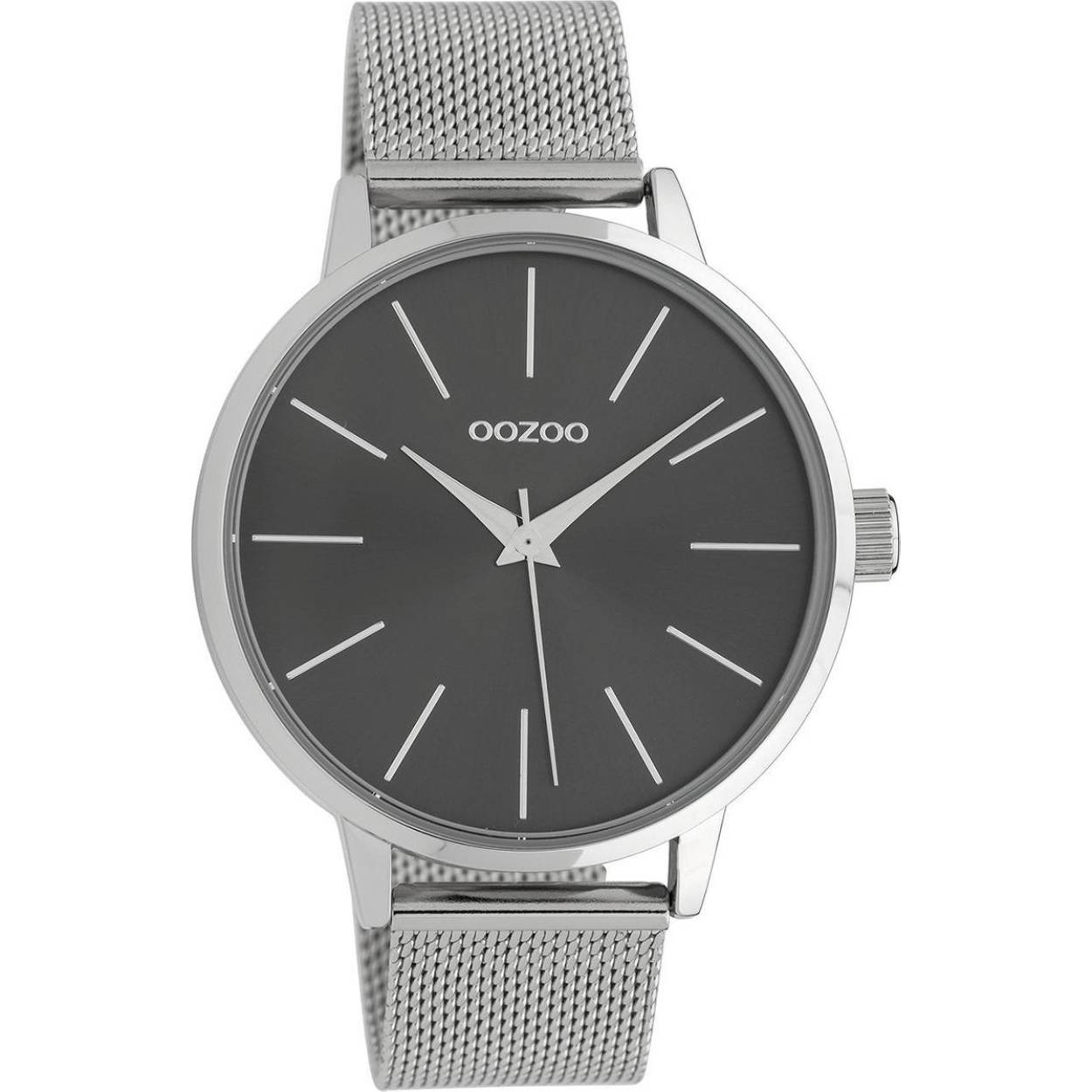 OOZOO Timepieces Zilver/Grijs horloge (42 mm) - Zilverkleurig