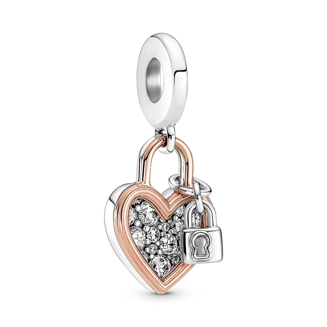 Hart Hangslot Dubbele Hangende Bedel