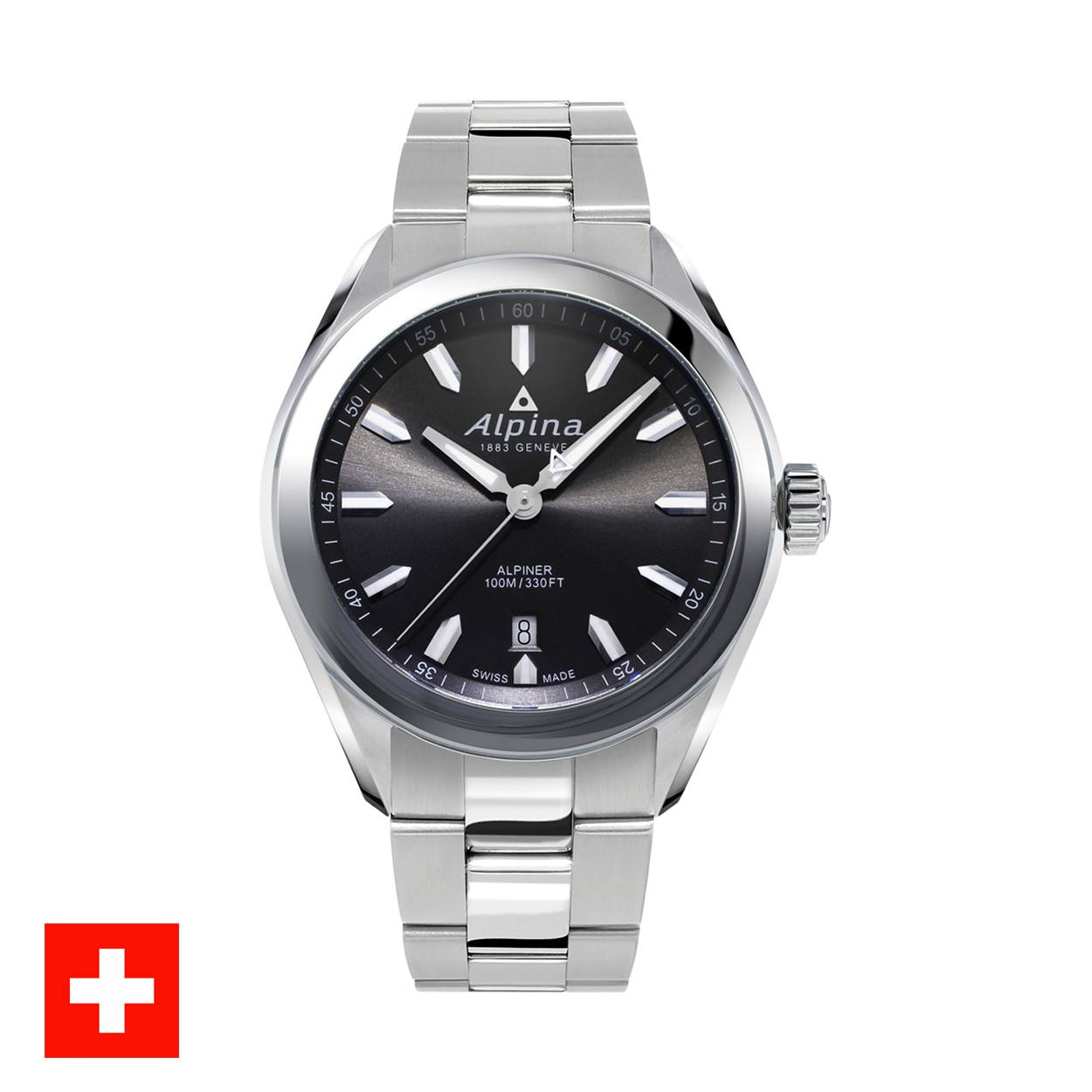 Een herenhorloge van Alpina.
