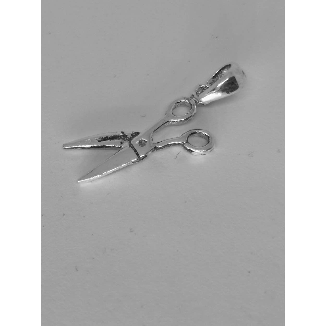 Zilveren hanger schaar