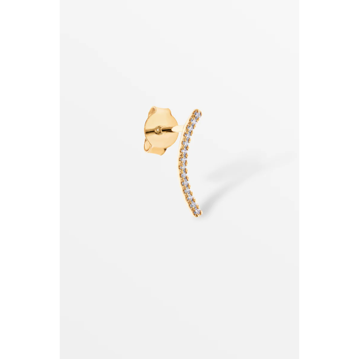 Curve earrings geelgoud 
