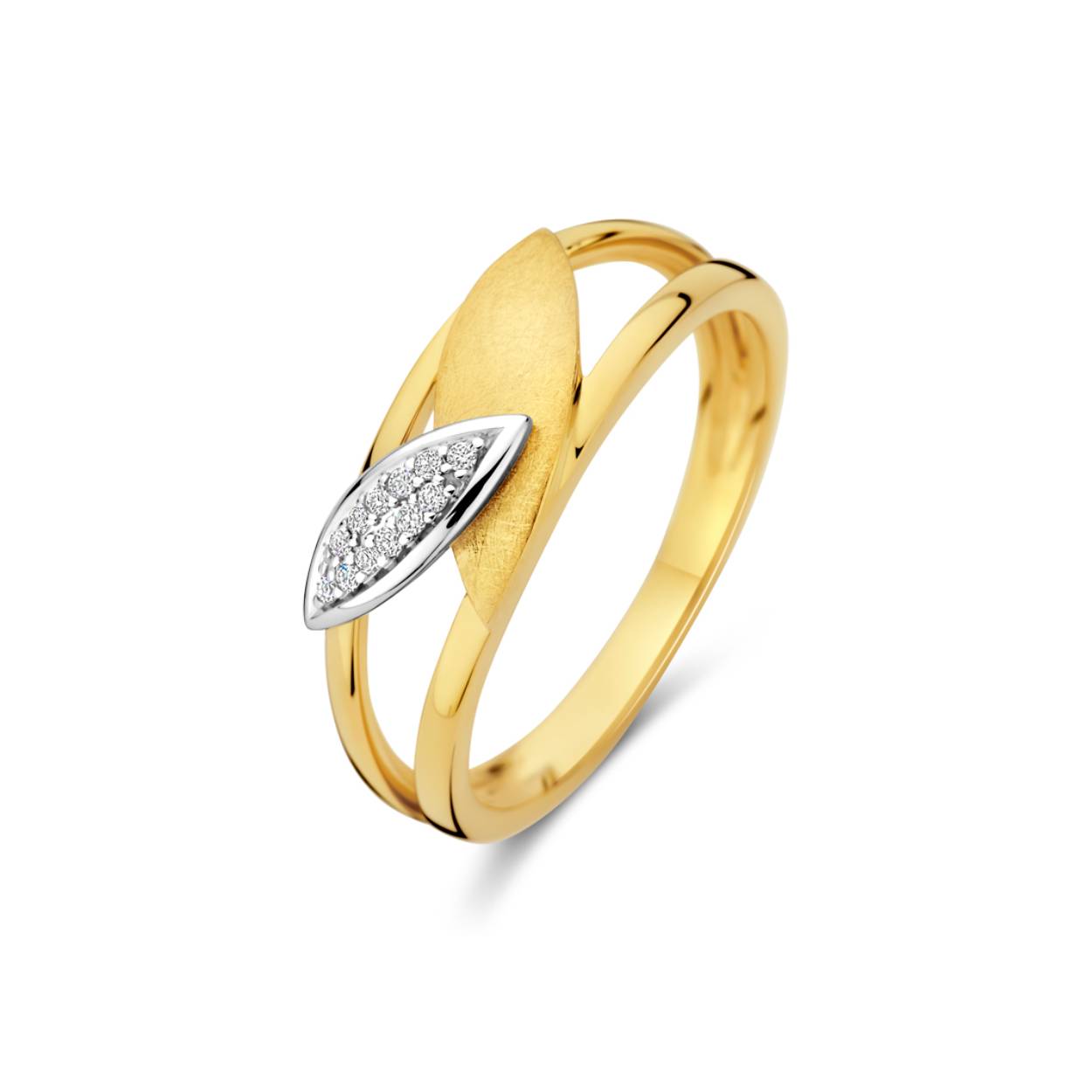 Ring goud 18kt met diamant