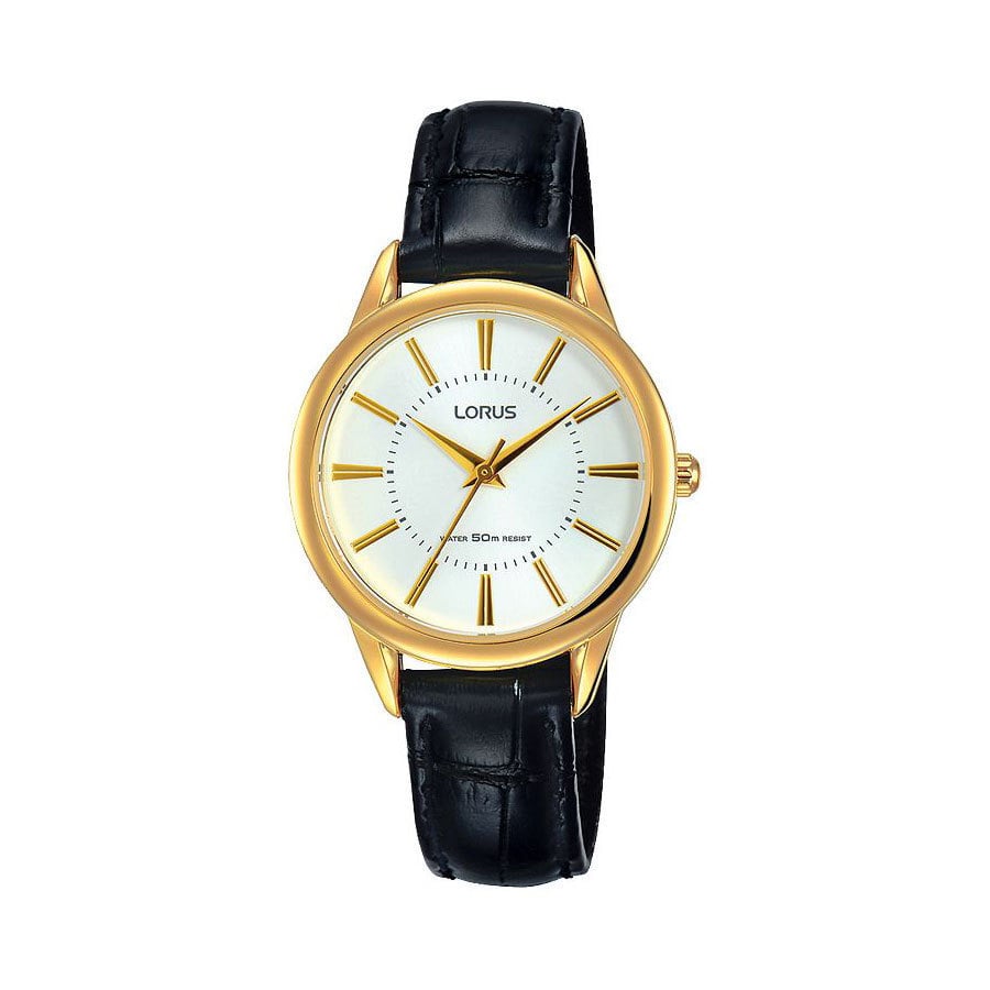 Dit is een prachtig horloge van Lorus. De band is gemaakt van leer.