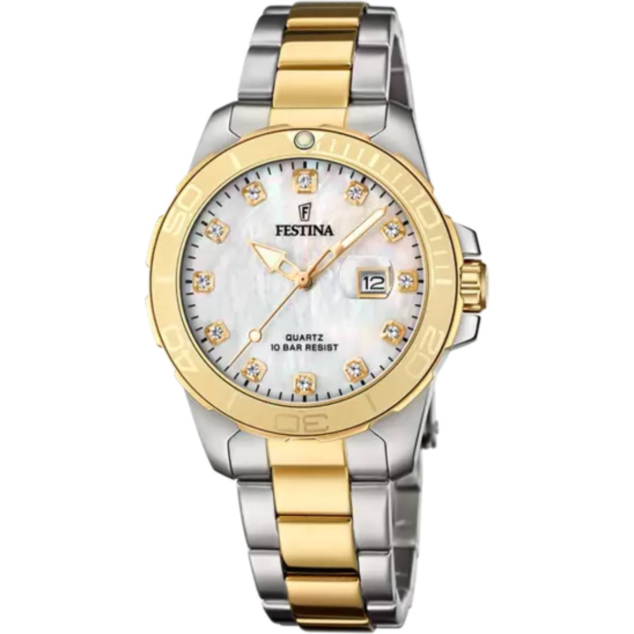 Festina dames horloge met parelmoer wijzerplaat