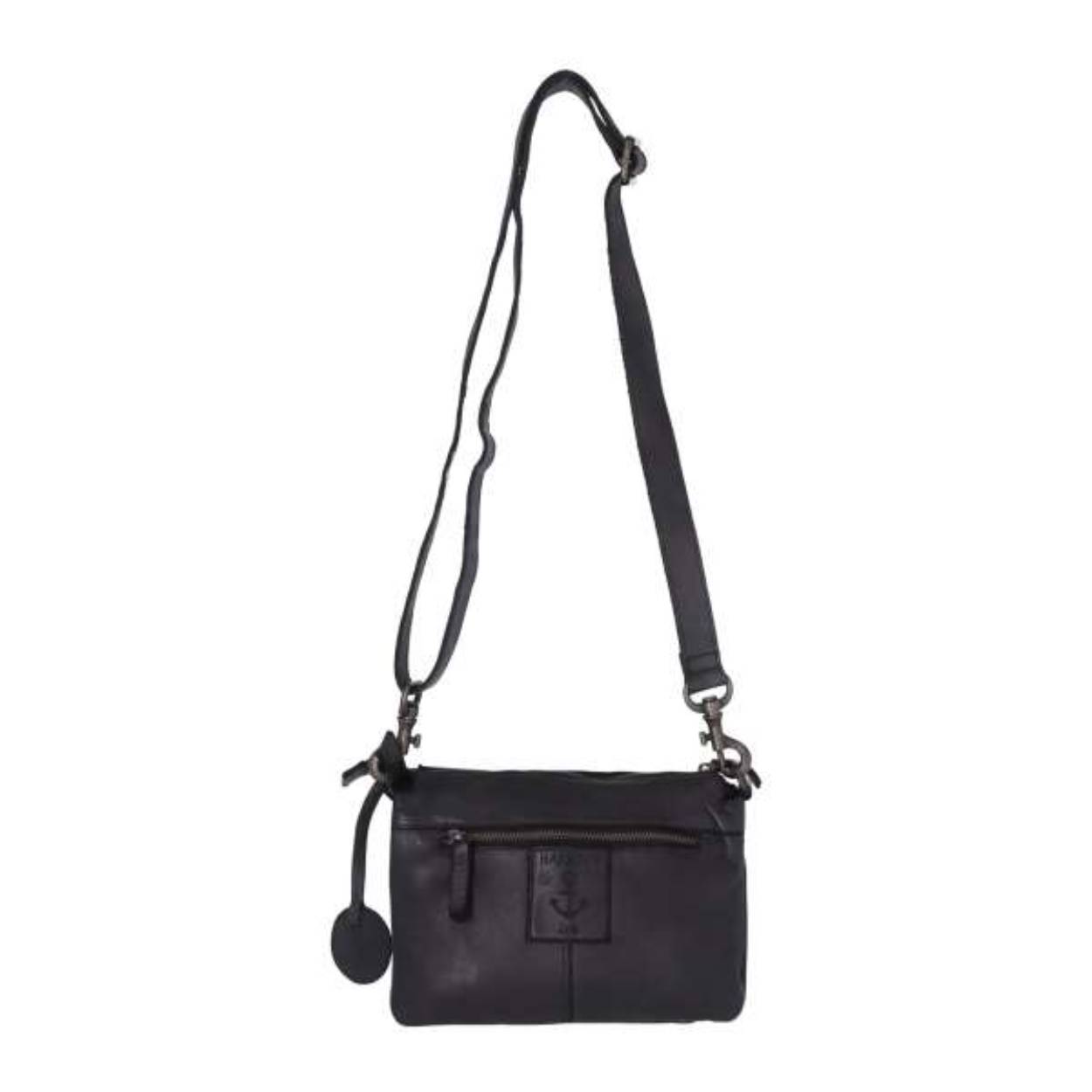 Leuk klein tasje welke is voorzien van een top rits.
Onder deze rits zit 2 steekvakken en en twee vakken welke zijn voorzien van rits.

Afmetingen:
Hoogte 16cm x breed 23cm diep 4 cm