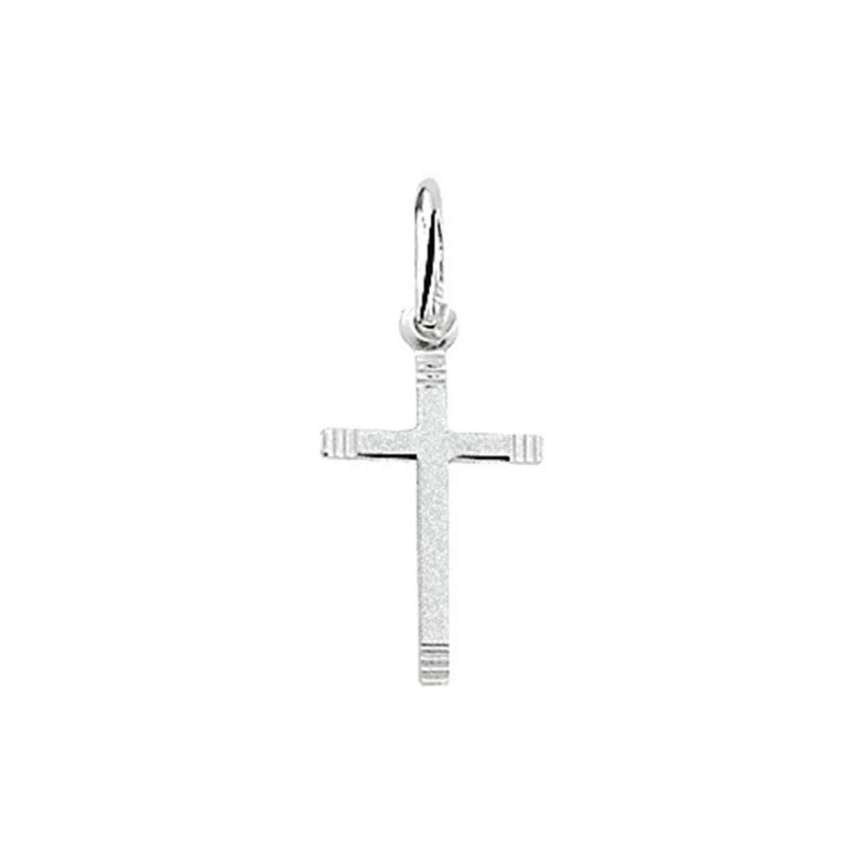 Fijn zilver kruisje 9 x 15.5 mm