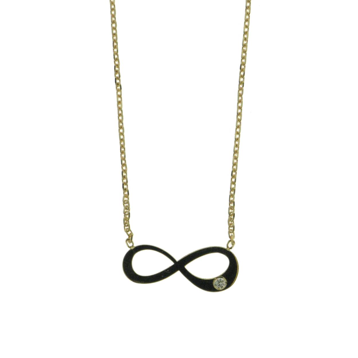 Naiomy Gold collier goud 18k Infinity