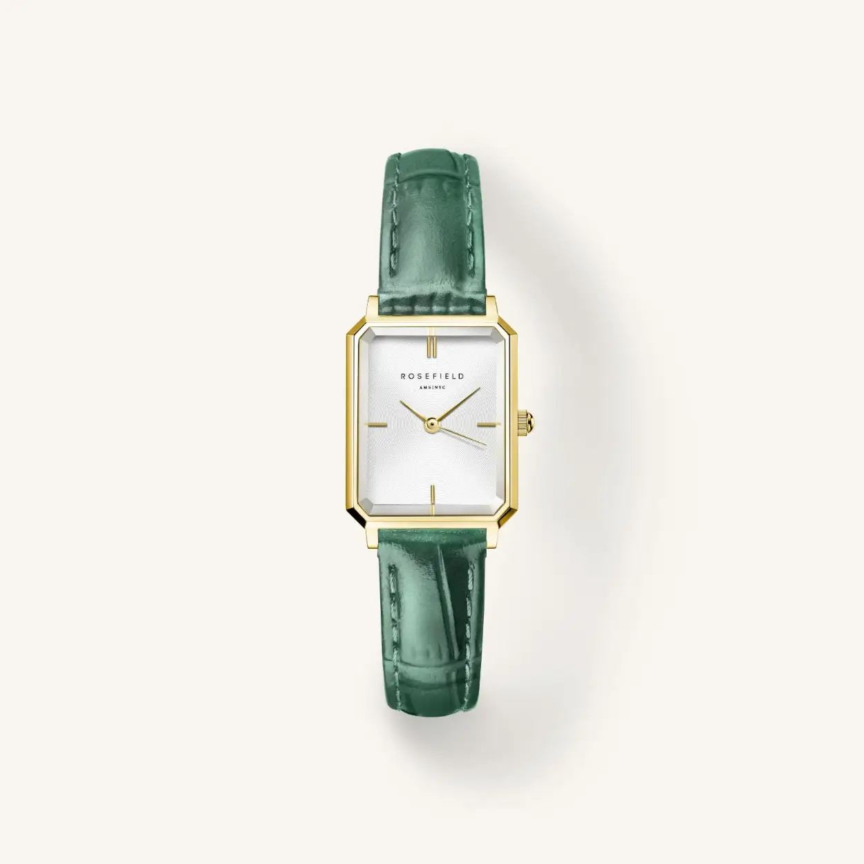 Ontdek The Octagon, Rosefield's nieuwste horlogecollectie — direct een klassieker. Dit bijzondere horloge met achthoekige klok een elegantie van 1920 elegantie uit en maken dit horloge tot een waar fashion accessoire.