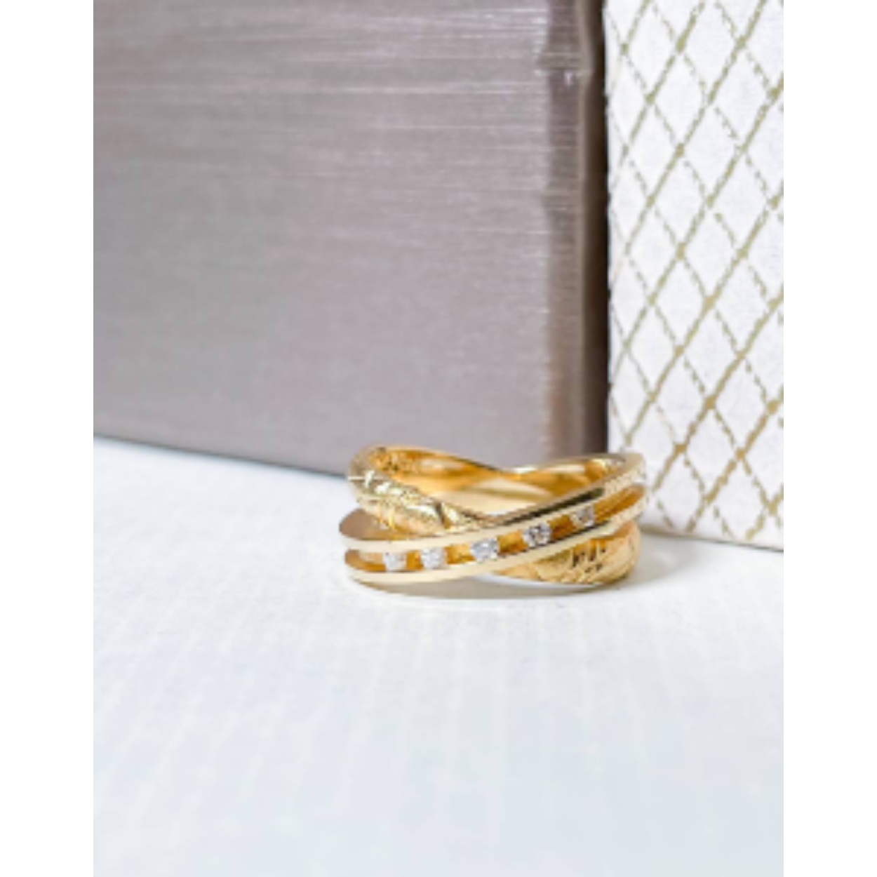 GG LAPPONIA RING 18KT CROSS OVER