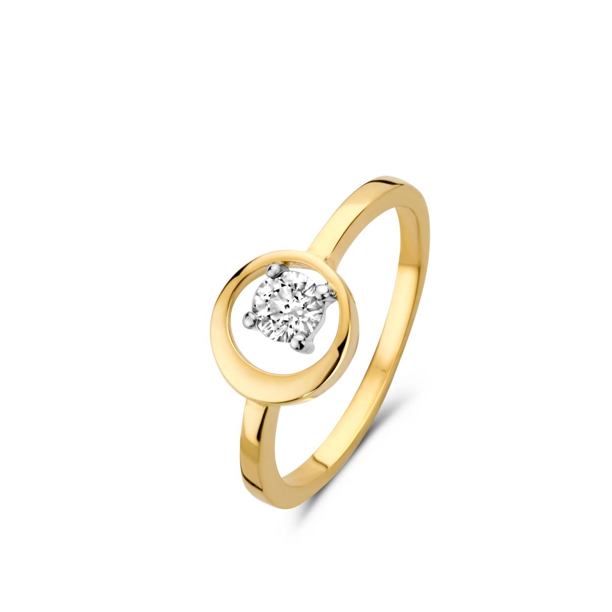 Ring gemaakt in oud goud.