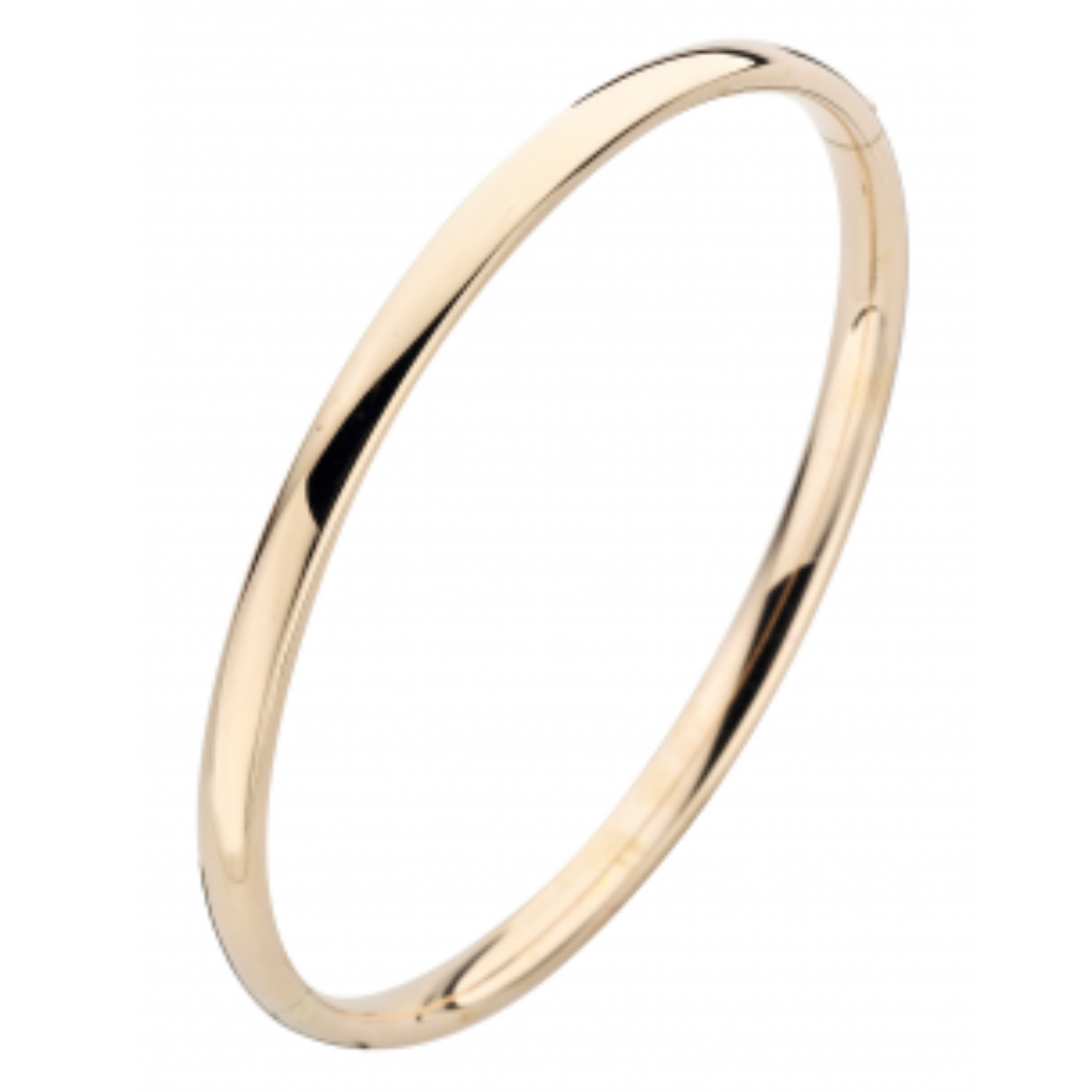 Prachtige 14krt rosegouden bangle armband, 4mm. 

De sieraden van Fjory zijn gemaakt van 14 karaats goud, met een hart van eerste gehalte zilver. Deze zilveren kern zorgt ervoor dat Fjory niet of nauwelijks kan indeuken.