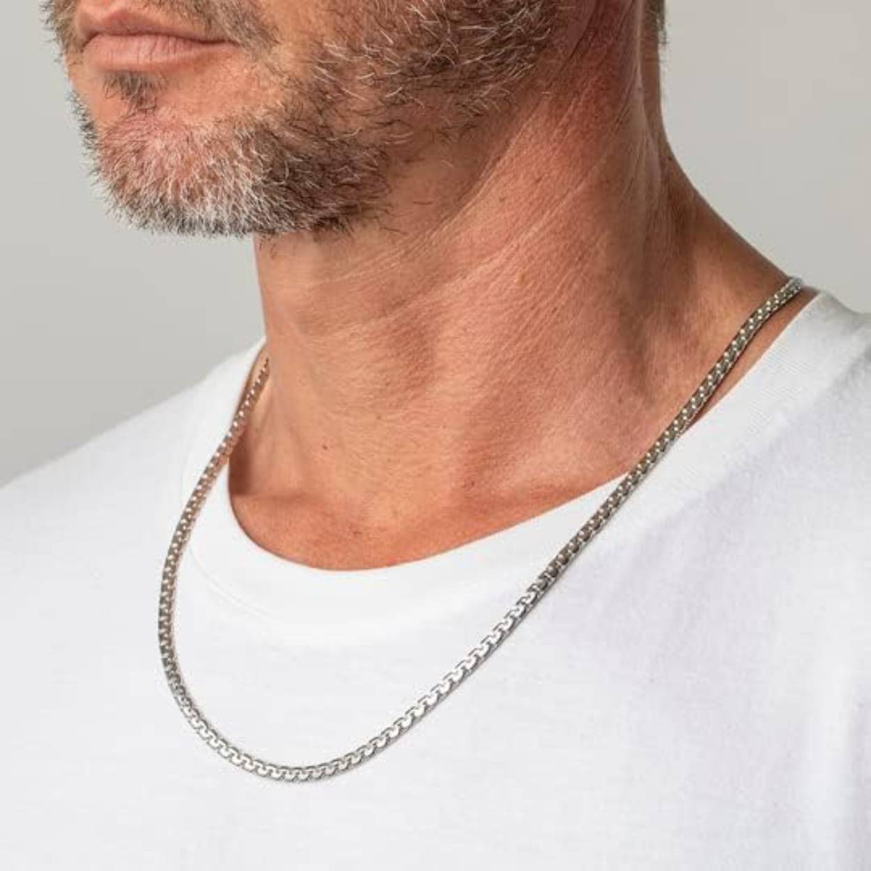 LOTUS STYLE MEN'S STAINLESS STEEL CHAIN NECKLACE LS1682-1/3
