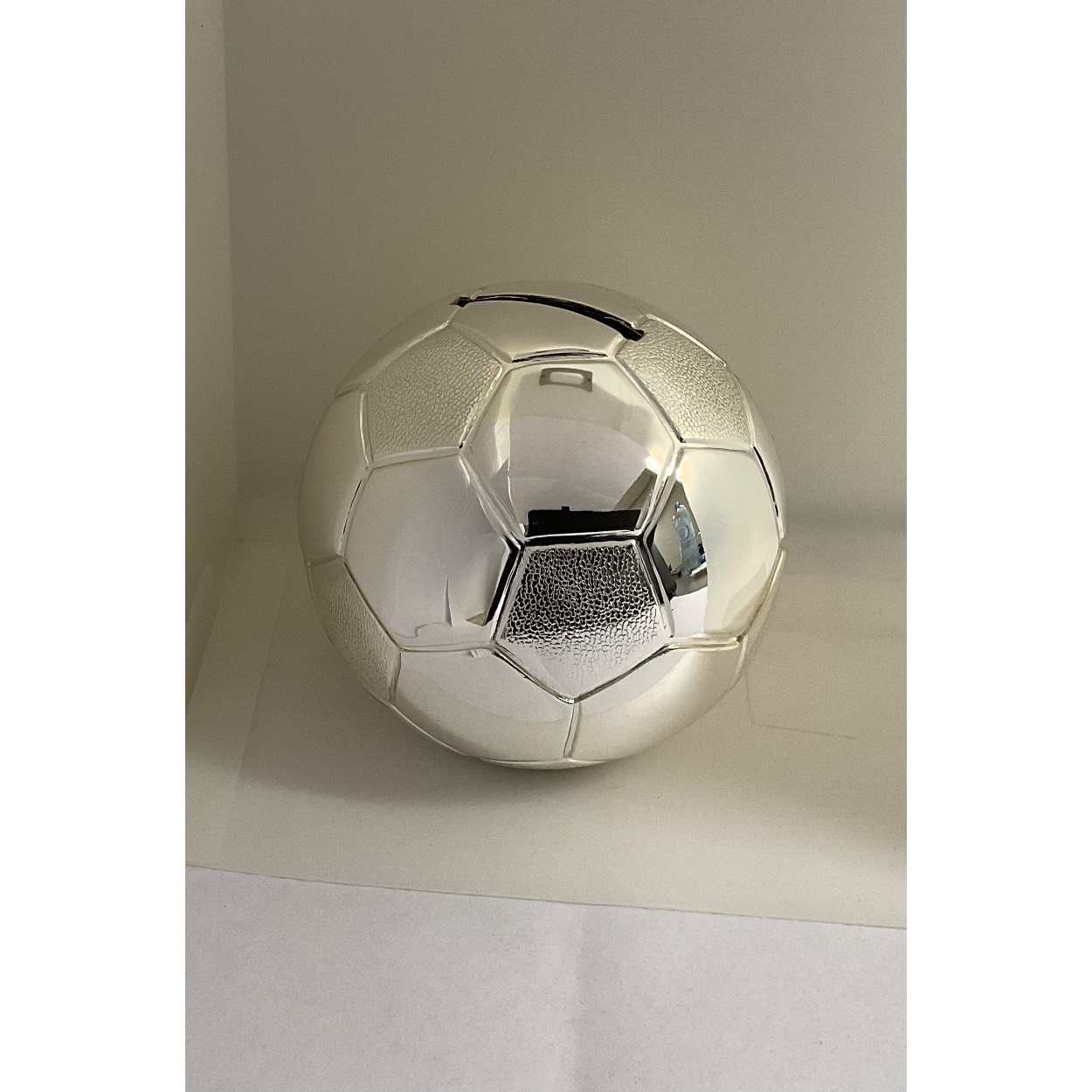 Spaarpot Verzilverd Voetbal