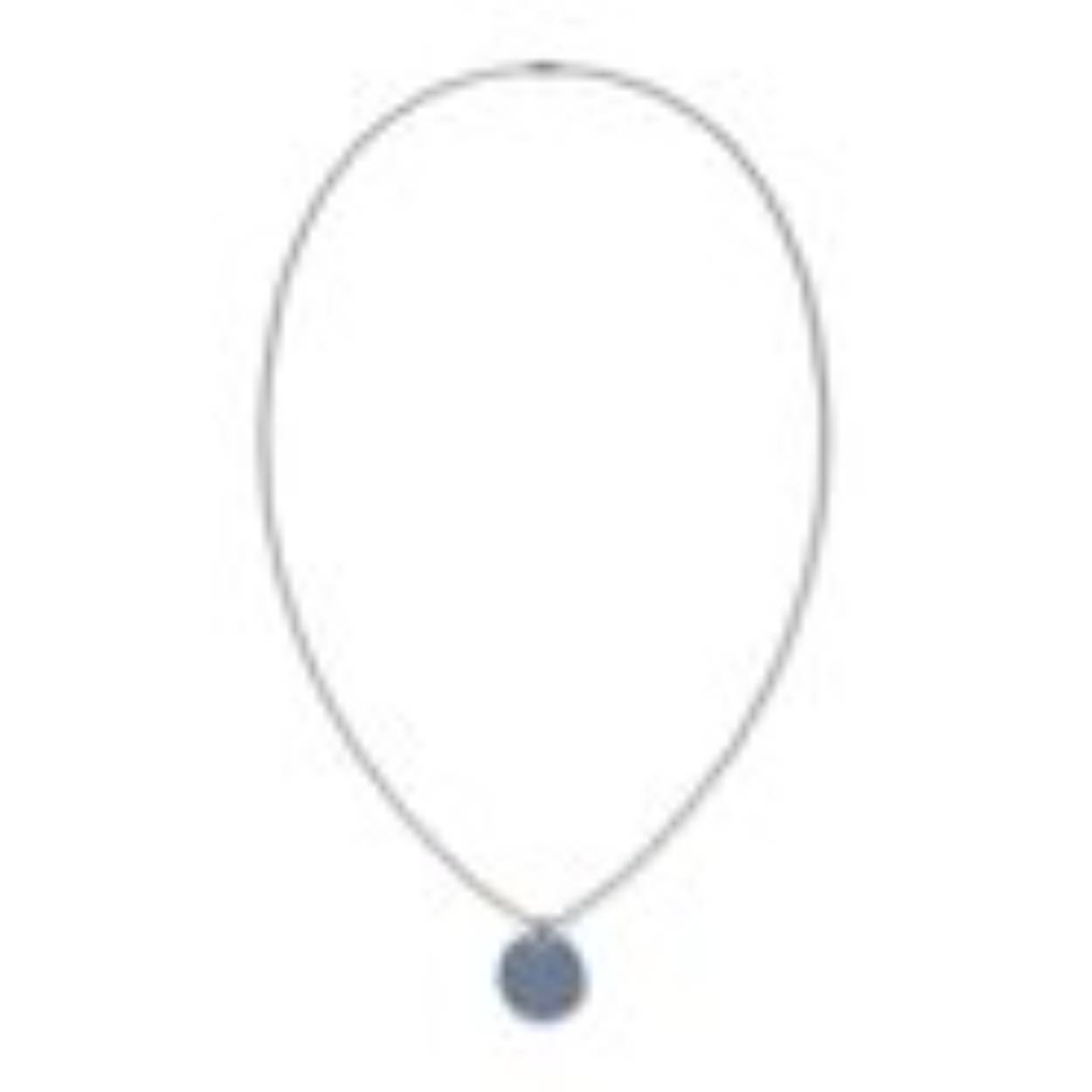 Tommy Hilfiger lengte collier inclusief hanger. Het collier met een lengte van 60cm s zilverkleurig met blauwe accenten in de hanger.