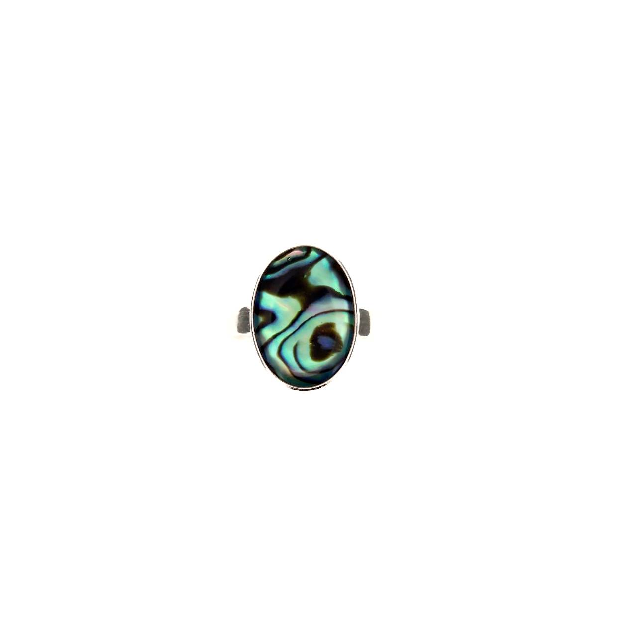 Ring met Paua schelp 13 x 18