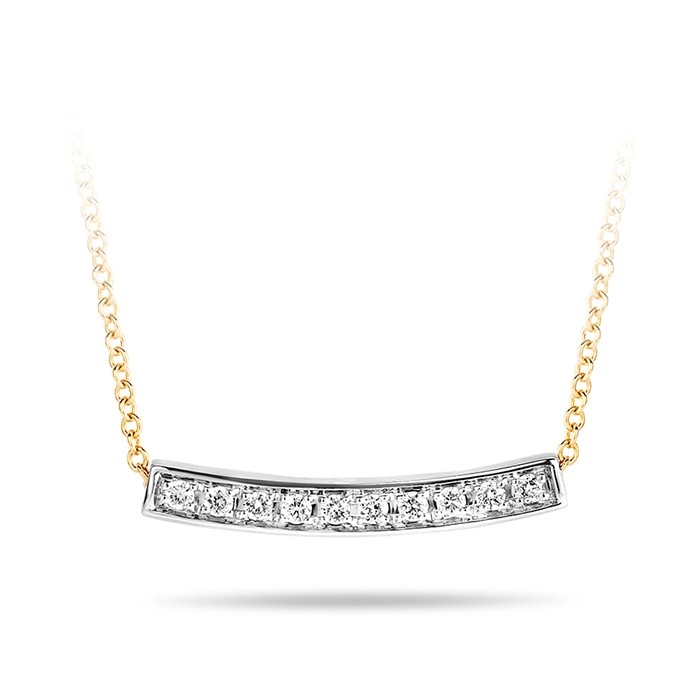 Aan dit stijlvolle 14k wit- met geelgouden collier schittert een hanger met sprankelende diamanten in railzetting. Het collier heeft een lengte van 42 cm en de diamantjes een karaatgewicht van 0,06. Mooi op zichzelf of in combinatie met andere witgouden sieraden uit onze collectie.