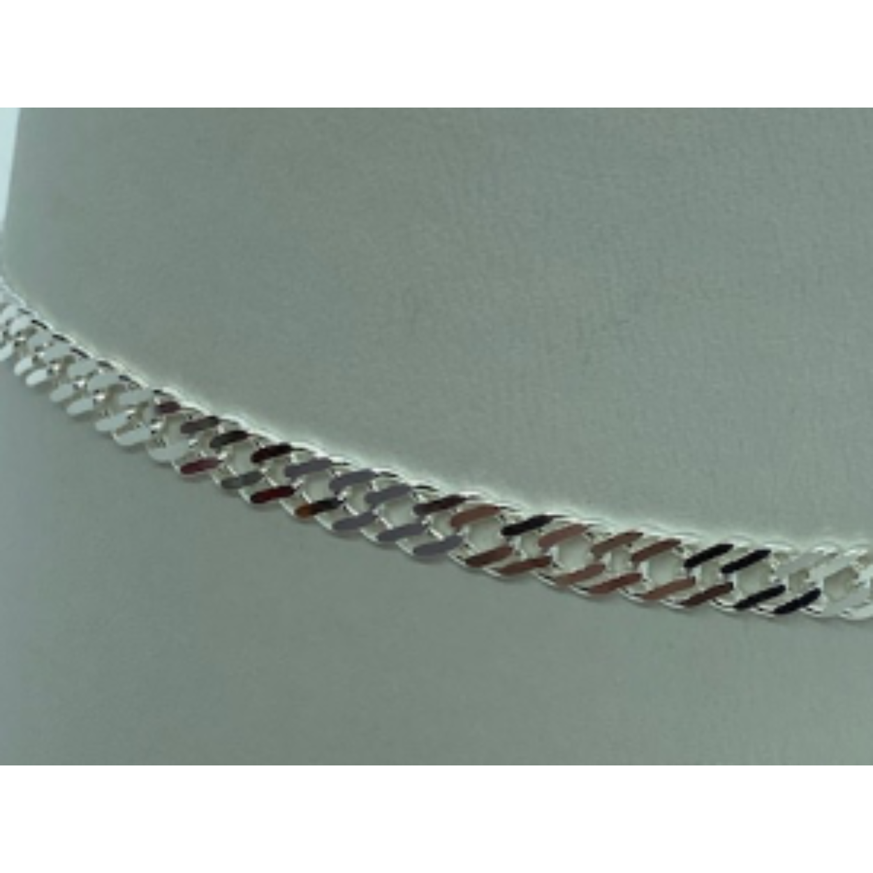Zilveren armband dubbel gourmet geslepen