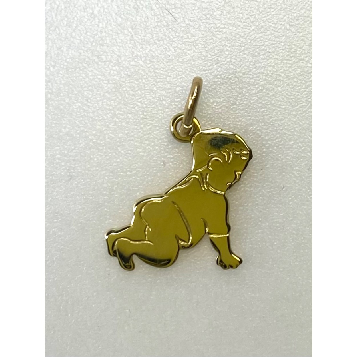 Gouden baby hanger/bedel