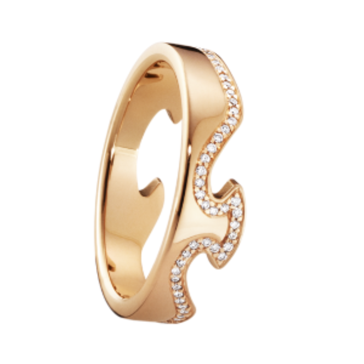 Deze ring is van het merk Georg Jensen. Het is een damessieraad gemaakt van 18kt rose goud. De verdere specificaties van de ring zijn als volgt:
Karaat: 0.18
Steensoort: Diamant