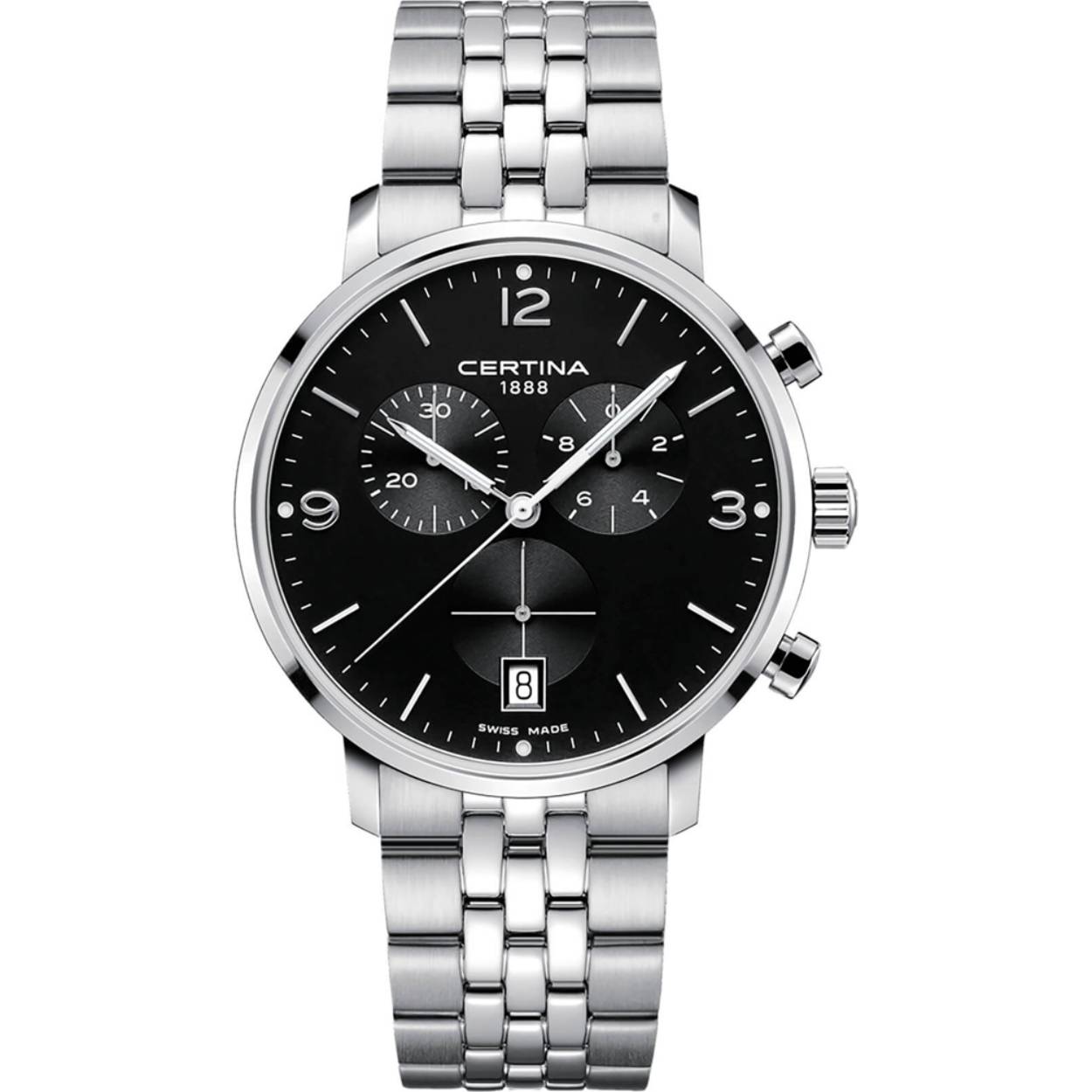 Certina - Caimano Chronograaf quartz Saffierglas 100m WR