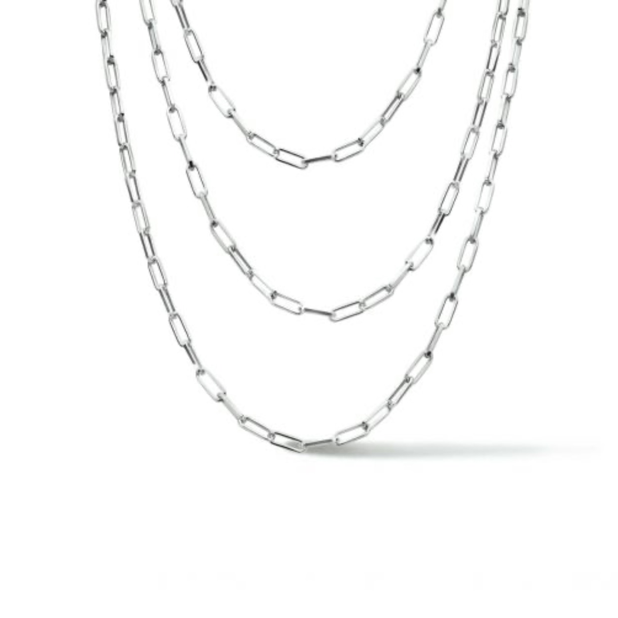 zilveren dames collier 3 lengtes